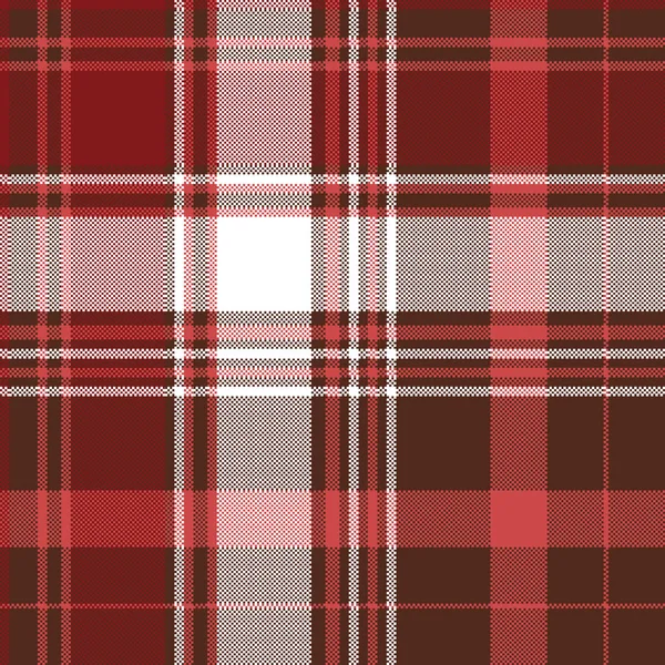 Tissu à carreaux à carreaux rouges motif sans couture — Image vectorielle