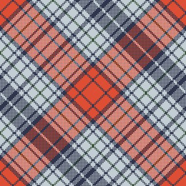 Turuncu mavi ekose piksel doku kontrol