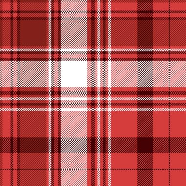 Kırmızı tartan kumaş dokusu