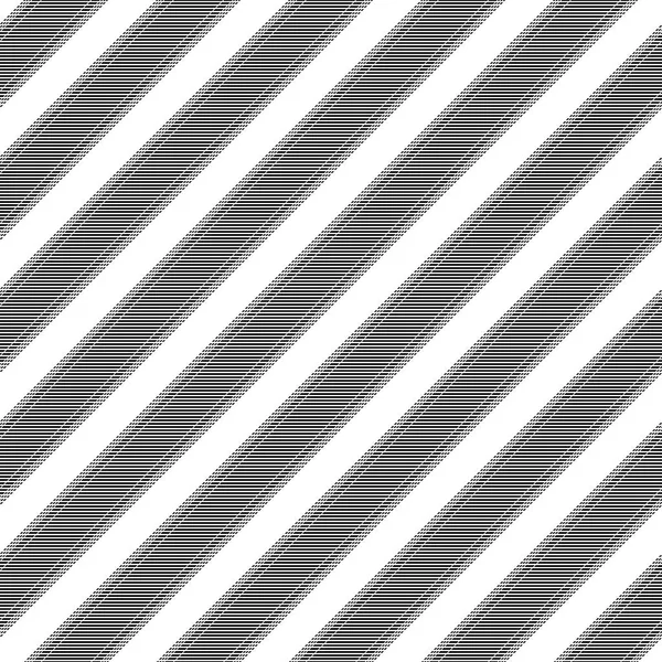 Texture tissu classique rayé blanc noir — Image vectorielle