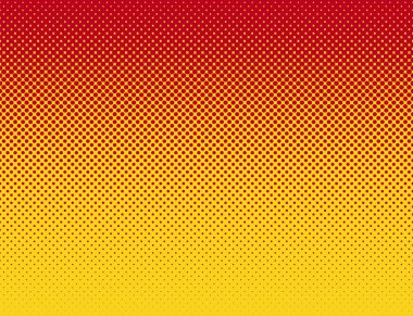 Çizgi roman tarzı turuncu kırmızı düz degrade desen