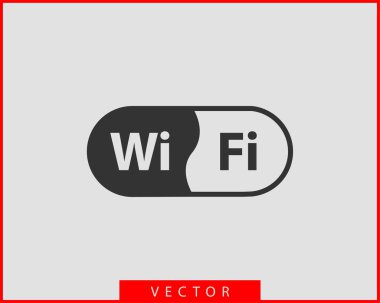 Ücretsiz Wi Fi simgesi. Bağlantı bölgesi WiFi vektör sembolü. Radyo dalgaları