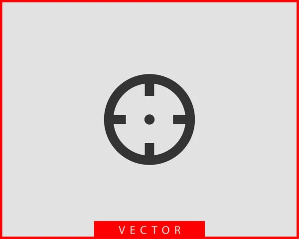 Objetivo vector icono — Vector de stock