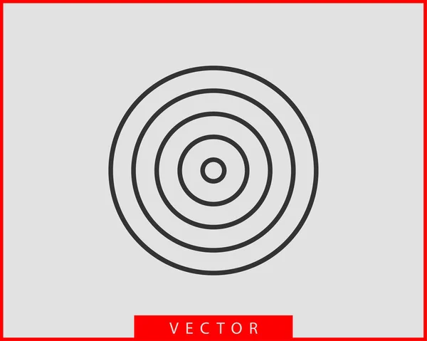 Target icon vector — Stock Vector
