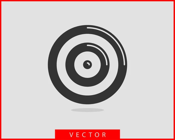 Objetivo vector icono — Vector de stock