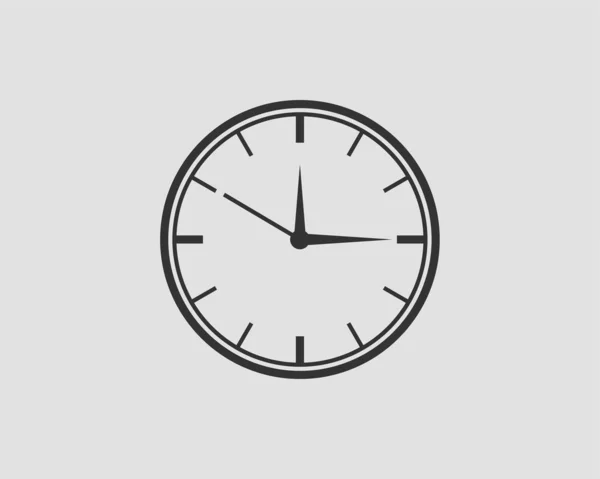 Vetor de ícone do relógio. Elemento de design plano relógio isolado em branco b — Vetor de Stock