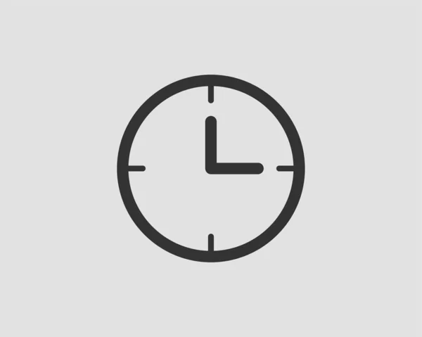 Reloj vector icono. Reloj elemento de diseño plano aislado en blanco b — Archivo Imágenes Vectoriales