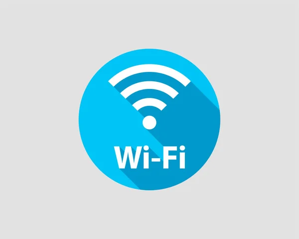 Icono wi fi gratis. Zona de conexión wifi vector símbolo. Ondas de radio — Vector de stock