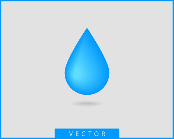 Drop water icon vector isolated design element
