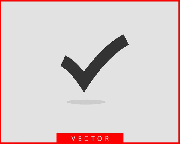 Marca de verificación icono vector símbolo elemento de diseño . — Vector de stock