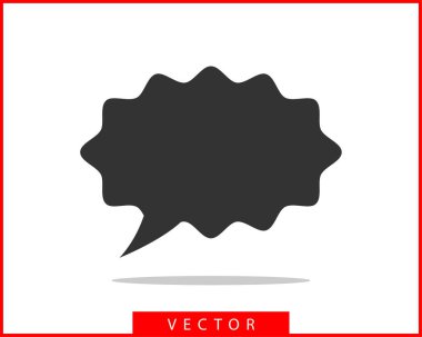 Konuşma kabarcık konuşma simgesi. Boş boş kabarcıklar vektör tasarım eleme