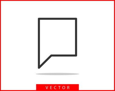 Konuşma kabarcık konuşma simgesi. Boş boş kabarcıklar vektör tasarım eleme