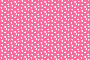 Bebek pembe arka plan dağınık noktaları polka dikişsiz desen