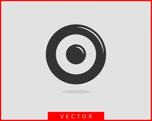 Objetivo vector icono — Archivo Imágenes Vectoriales