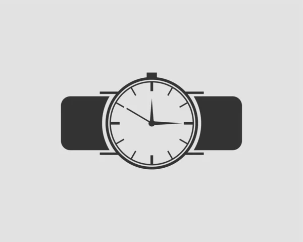 Mano icono del reloj de pulsera. Reloj de pulsera vector . — Archivo Imágenes Vectoriales