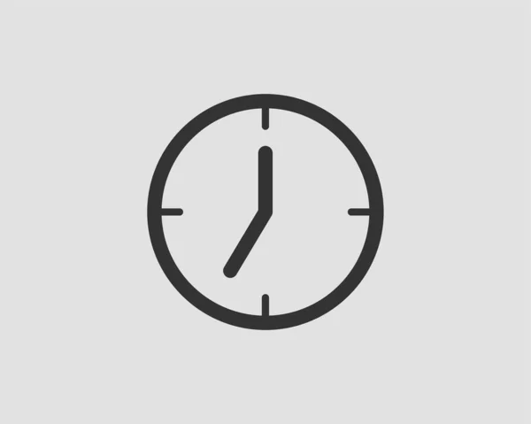 Uhr Icon Vektor. flache Design-Element Uhr isoliert auf weißem B — Stockvektor