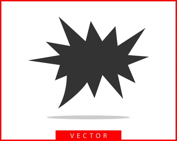 Icona del discorso a bolle. Vuoto bolle vuote vector design eleme — Vettoriale Stock