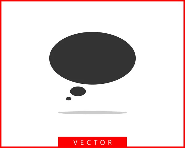 Ícone de fala da bolha. Vazio vazio bolhas elemento de design vetorial — Vetor de Stock
