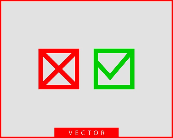 Onay işareti simge vektör sembol tasarım öğesi. — Stok Vektör