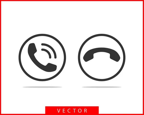 Telefon-Icon-Vektor-Illustration. Call Center App. Telefon-Symbole — Stockvektor