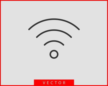 Ücretsiz Wi Fi simgesi. Bağlantı bölgesi WiFi vektör sembolü. Radyo dalgaları