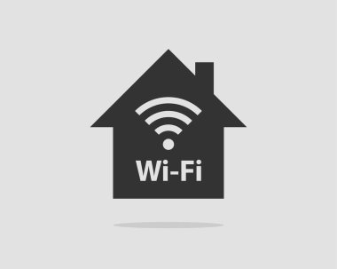 Ücretsiz Wi Fi simgesi. Bağlantı bölgesi WiFi vektör sembolü. Radyo dalgaları