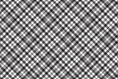 Siyah izle tartan kontrol ekose Dikişsiz desen
