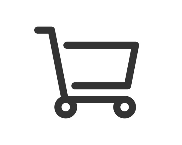 Shopping cart icon vector — Stock Vector