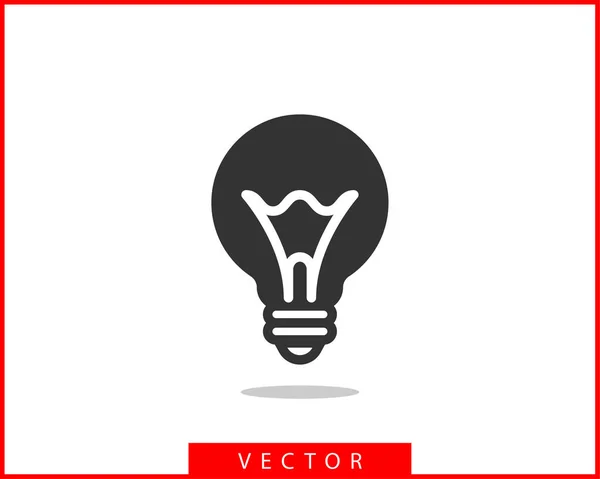 Ampoule icône vecteur. Idée ampoule logo concept. Lampe élue — Image vectorielle