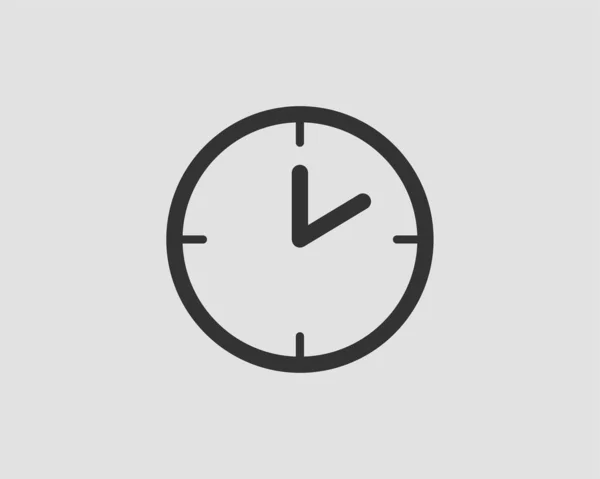 Reloj vector icono. Reloj elemento de diseño plano aislado en blanco b — Vector de stock