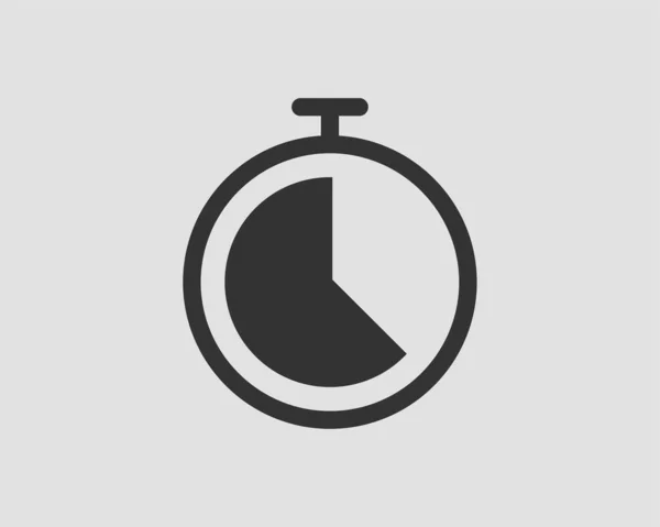 Timer pictogram. Stop horloge vector pictogram. Stopwatch geïsoleerd op w — Stockvector