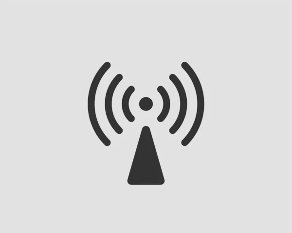 Ikona volného připojení Wi-Fi. Připojovací značka zóny připojení WiFi. Rádiové vlny — Stockový vektor