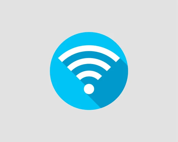 Gratis Wi-Fi icoon. Connection zone WiFi vector symbool. Radiogolven — Stockvector