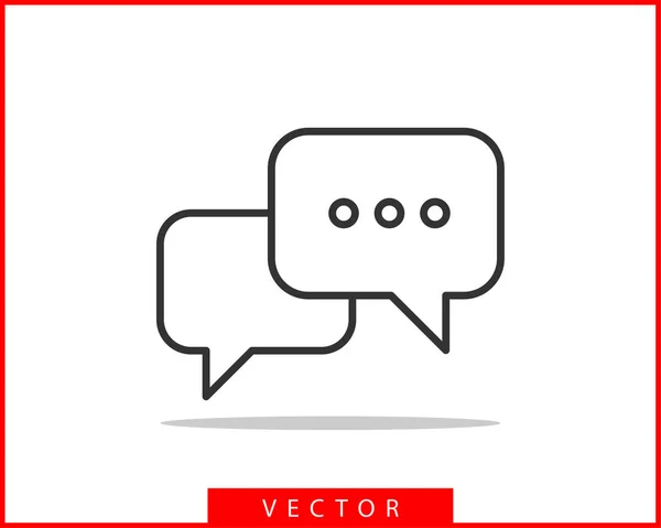 Talk Bubble spraak icoon. Lege lege bubbels Vector Design eleme — Stockvector