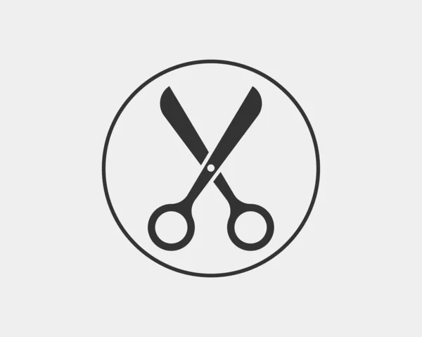 Иконка ножниц. Элемент векторного дизайна ножниц или шаблон логотипа. B — стоковый вектор
