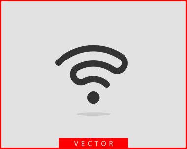 Ücretsiz Wi Fi simgesi. Bağlantı bölgesi WiFi vektör sembolü. Radyo dalgaları