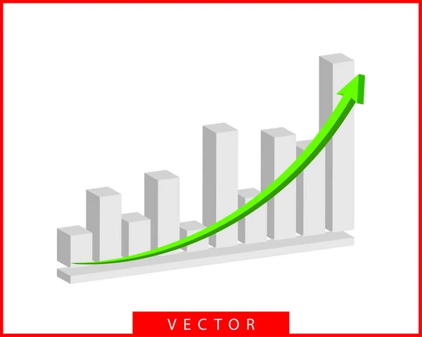 Gráficos y gráficos vector. Plantilla icono de diagrama . — Vector de stock