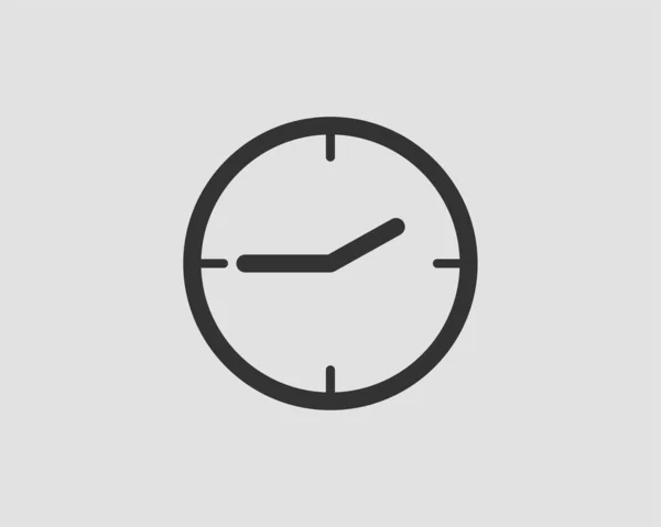 Reloj vector icono. Reloj elemento de diseño plano aislado en blanco b — Archivo Imágenes Vectoriales