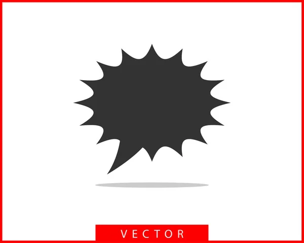 Habla el icono del habla burbuja. Burbujas vacías en blanco vector de diseño eleme — Vector de stock