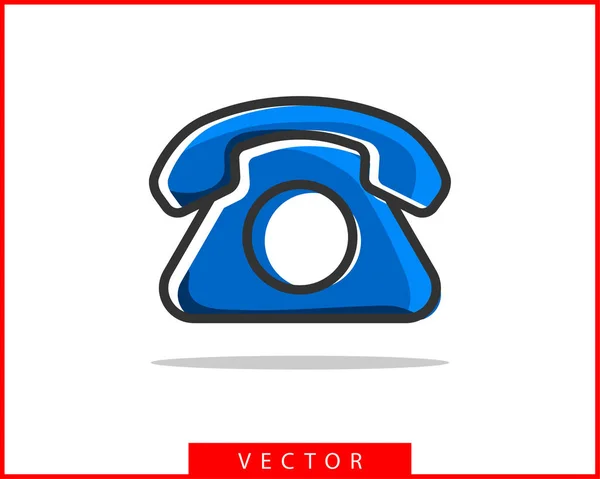 Векторная иллюстрация значка телефона. Приложение Call Center. Иконки телефонов — стоковый вектор