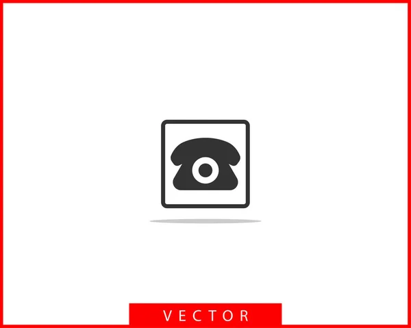 Icono del teléfono ilustración vectorial. Aplicación de centro de llamadas. Iconos telefónicos — Vector de stock