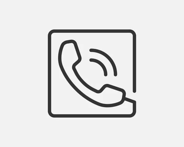 Immagine vettoriale icona del telefono. App call center. Icone telefoniche — Vettoriale Stock
