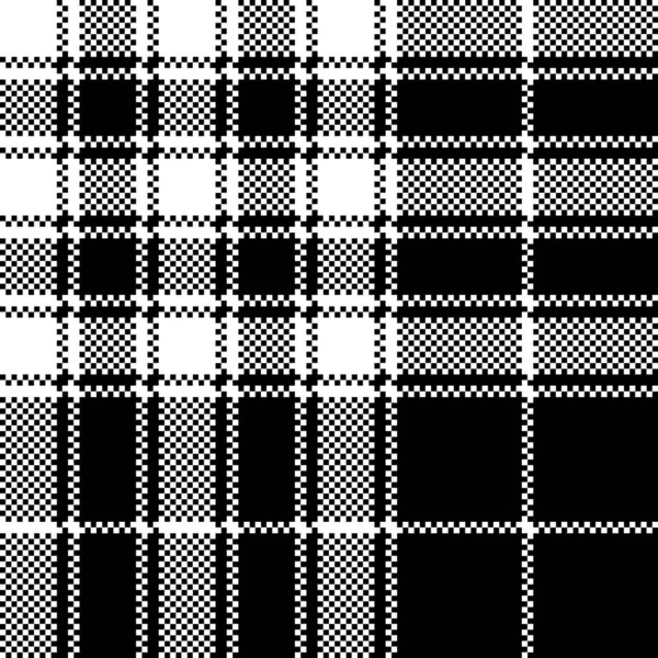 Pride of scotland tartan fabric texture pixel seamless pattern — Stock Vector