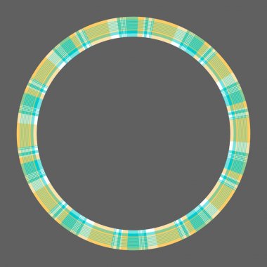 Yuvarlak çerçeve vektör Vintage desen tasarım şablonu. Daire Borde