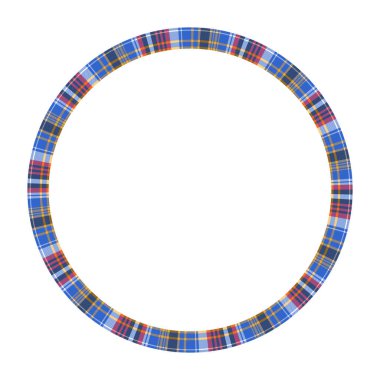 Yuvarlak çerçeve vektör Vintage desen tasarım şablonu. Daire Borde