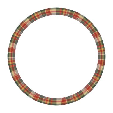 Yuvarlak çerçeve vektör Vintage desen tasarım şablonu. Daire Borde