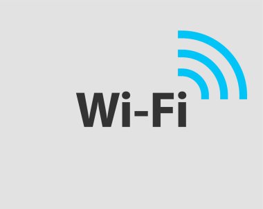 Ücretsiz Wi Fi simgesi. Bağlantı bölgesi WiFi vektör sembolü. Radyo dalgaları