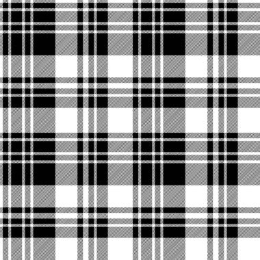 Siyah beyaz kumaş doku kontrol Dikişsiz desen