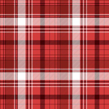 Kırmızı tartan kumaş dokusu