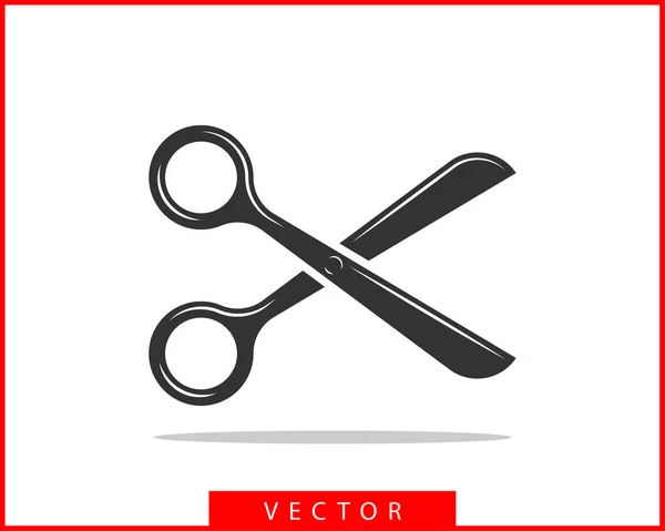 Ícone da tesoura. tesoura elemento de design vetorial ou modelo de logotipo. b) — Vetor de Stock